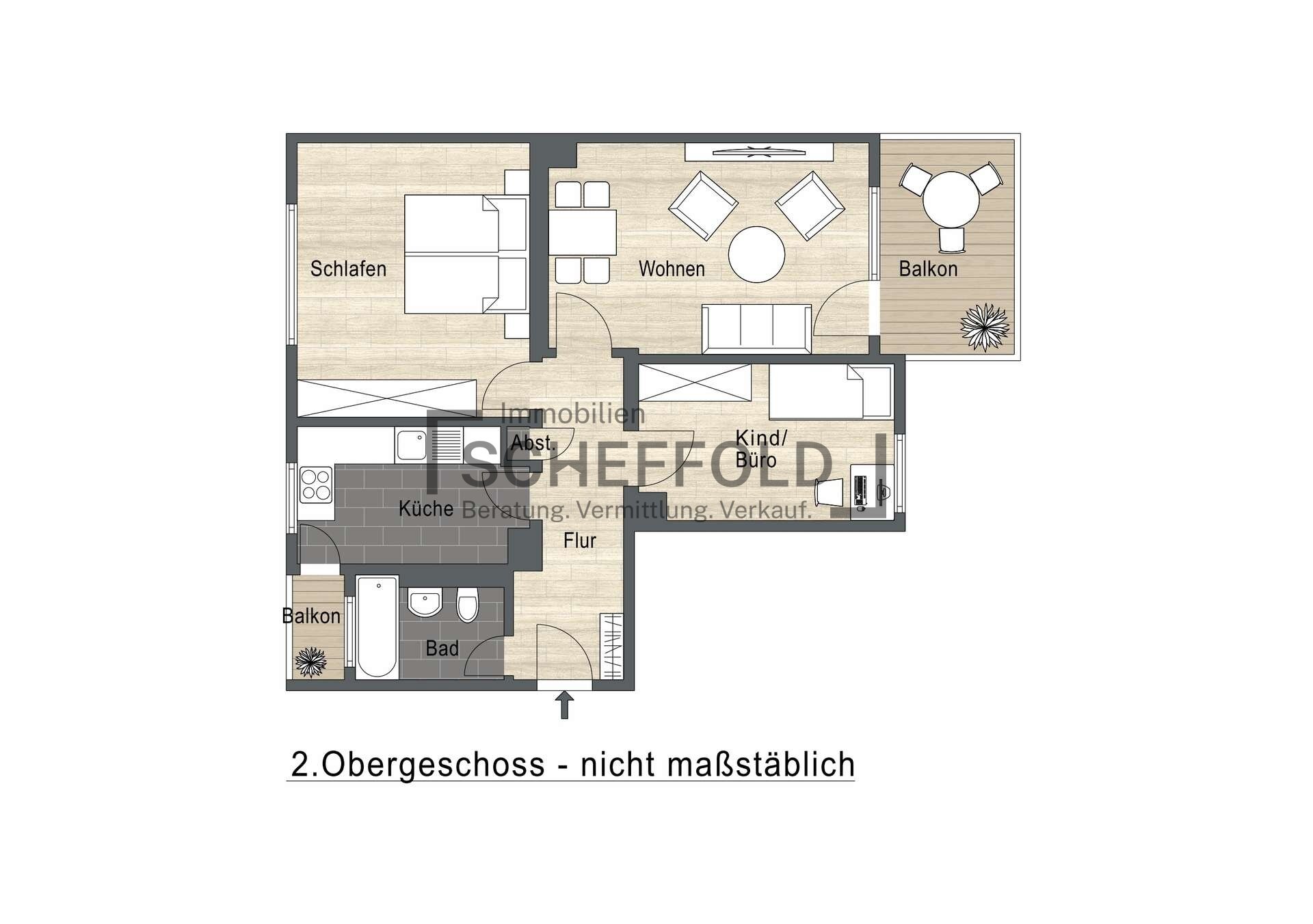 Wohnung zum Kauf 229.900 € 3,5 Zimmer 70,1 m²<br/>Wohnfläche 2.<br/>Geschoss Hasenkopf Ulm 89075