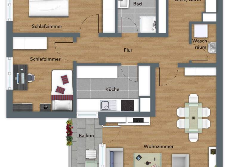 Wohnung zum Kauf 195.000 € 3 Zimmer 78 m² Bruchköbel Bruchköbelbel 63486