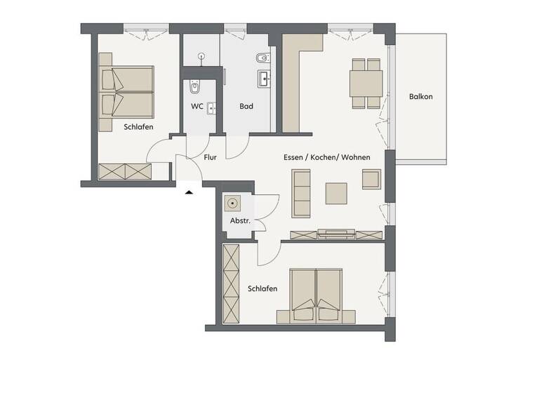 Wohnung zum Kauf - Erstbezug 720.630 € 3 Zimmer 99,1 m² List 25992