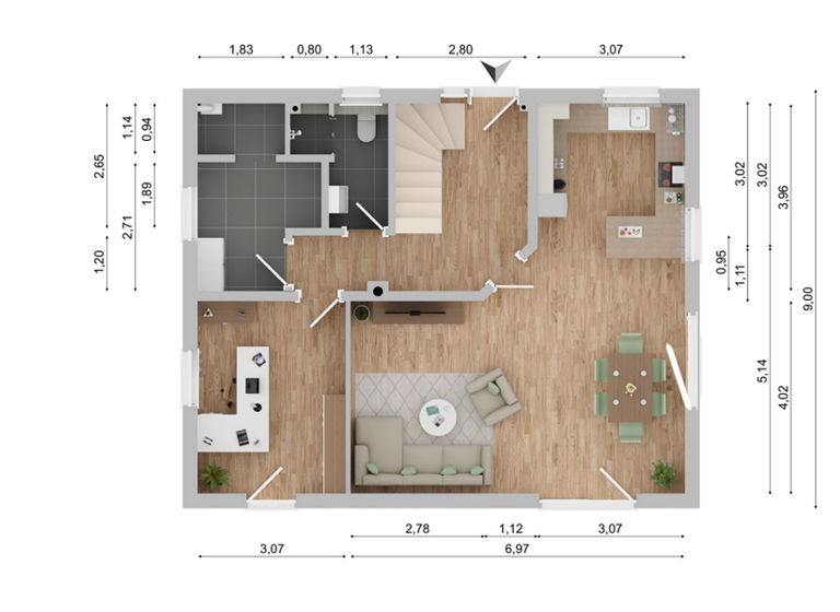 Einfamilienhaus zum Kauf 482.000 € 5,5 Zimmer 140 m² 768 m² Grundstück Kropp 24848