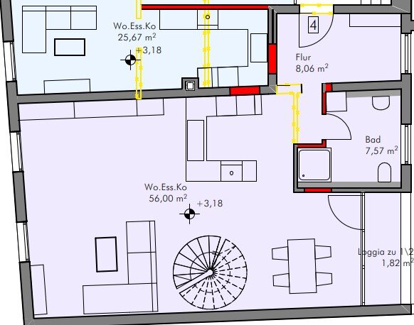 Maisonette zum Kauf provisionsfrei 429.000 € 3 Zimmer 115 m²<br/>Wohnfläche 1.<br/>Geschoss ab sofort<br/>Verfügbarkeit Am Graben 30 Eichstätt Eichstätt 85072