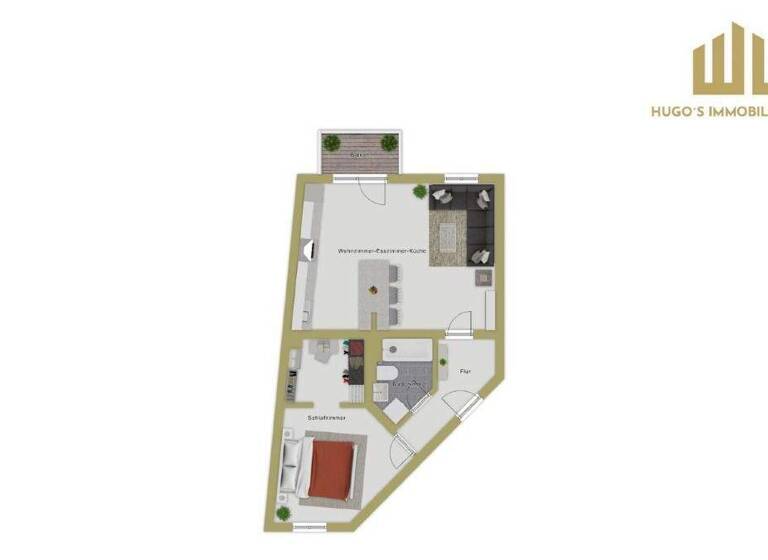 Wohnung zum Kauf 315.000 € 2 Zimmer 60 m² Traunreut 83301