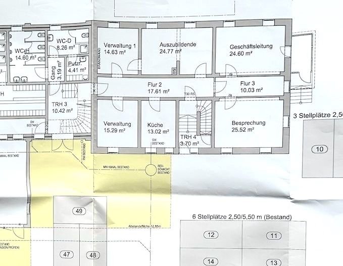 Büro-/Praxisfläche zur Miete 10 € 6 Zimmer 145 m²<br/>Bürofläche Hauptbahnhofstr. 3 Bergl Schweinfurt 97424