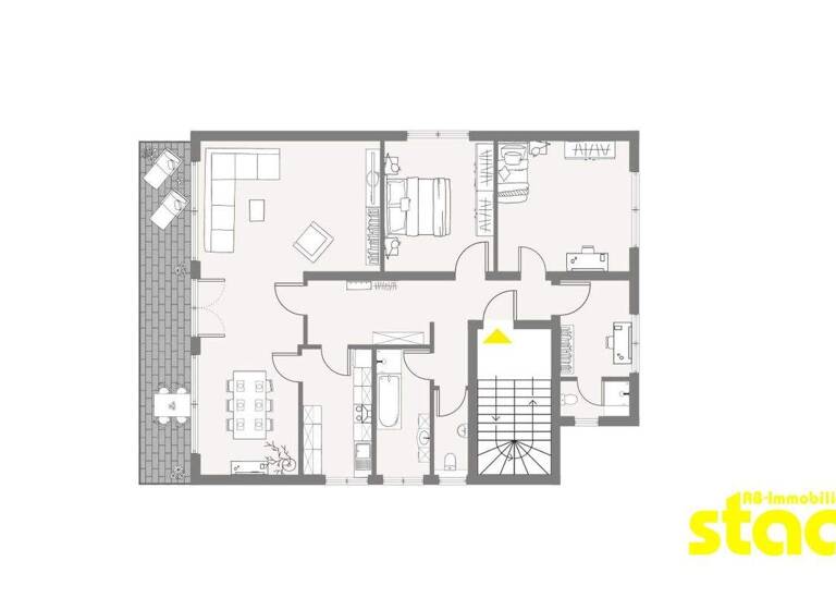 Wohnung zur Miete 850 € 3,5 Zimmer 106 m² 1. Geschoss Wenighösbach Hösbach 63768