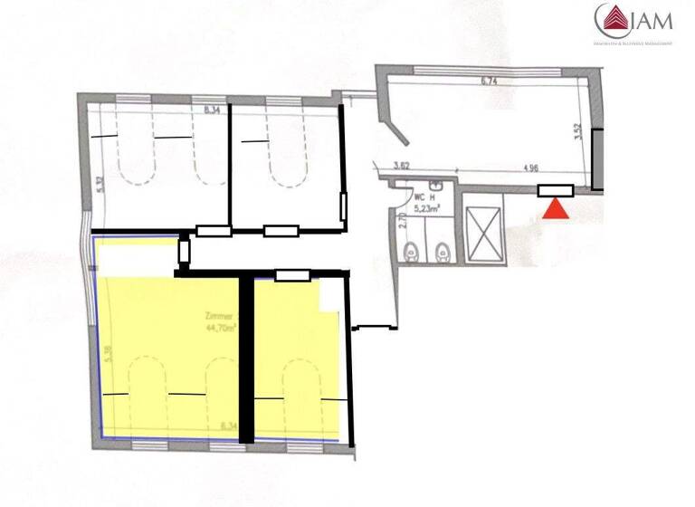 Bürofläche zur Miete 1.660 € 4,5 Zimmer 128 m² Bürofläche Friedrich-Ebert-Anlage 11A Hanau 63450