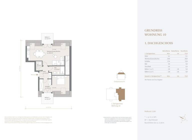 Wohnung zum Kauf - Erstbezug provisionsfrei 1.015.000 € 3 Zimmer 84,7 m² 3. Geschoss Obergiesing München 81549