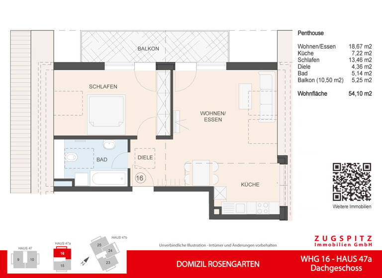 Wohnung zum Kauf 627.000 € 2 Zimmer 54 m²<br/>Wohnfläche Dachgeschoss, EG<br/>Geschoss Garmisch Garmisch-Partenkirchen 82467