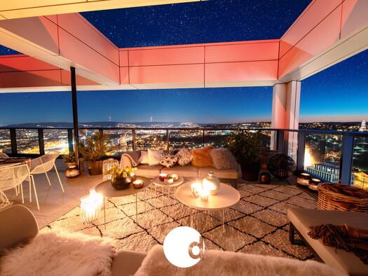 Penthouse zur Miete 5.200 € 4 Zimmer 184 m² 21. Geschoss frei ab 01.10.2026 Feuerbach Stuttgart 70191
