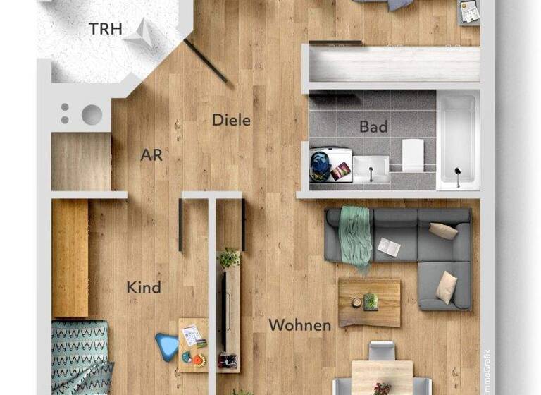 Wohnung zum Kauf 215.000 € 3 Zimmer 60,4 m² Schwand Schwanstetten 90596