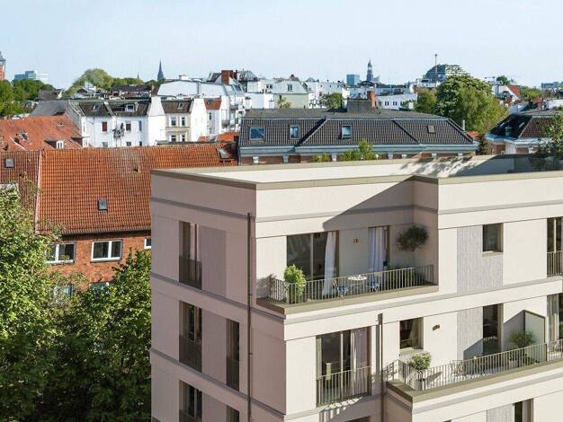 Penthouse zum Kauf - Neubau 1.175.000 € 3 Zimmer 86,5 m² 5. Geschoss Bellealliancestraße 65-67 Eimsbüttel Hamburg / Eimsbüttel 20259