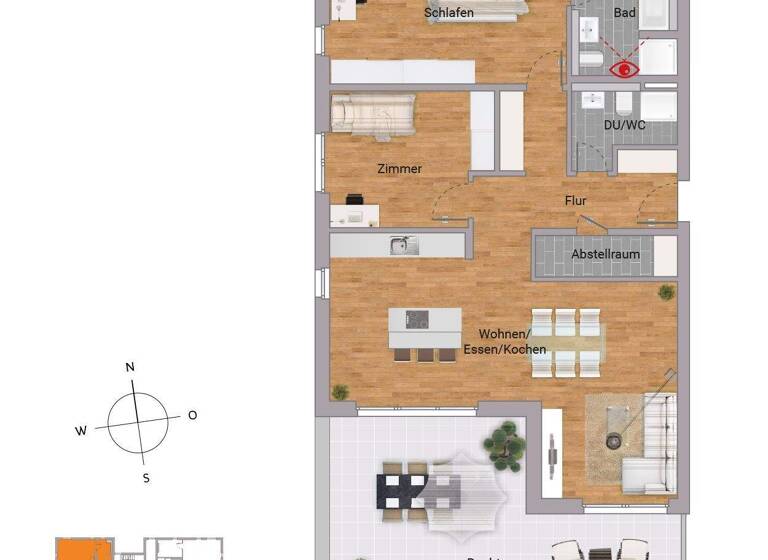 Wohnung zum Kauf - Erstbezug provisionsfrei 539.900 € 3 Zimmer 109,3 m² 3. Geschoss Adolf-Reichwein-Straße 17 Niederrodenbach Rodenbach 63517