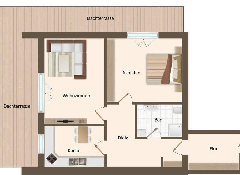 Wohnung zur Miete 600 € 2 Zimmer 78 m² frei ab sofort Vechta 49377
