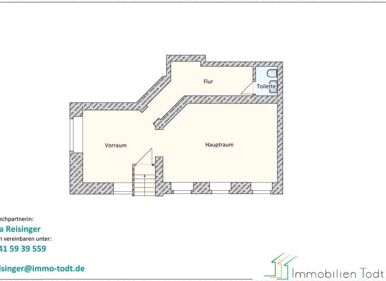 Bürogebäude zur Miete provisionsfrei 275 € 2 Zimmer 55 m² Bürofläche Lange Straße 67 Haselbrunn Plauen 08525