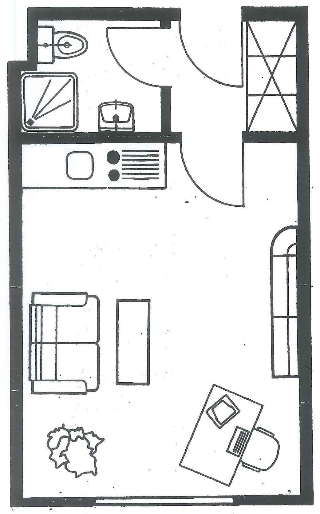 Wohnung zum Kauf 125.000 € 1 Zimmer 25 m²<br/>Wohnfläche 1.<br/>Geschoss ab sofort<br/>Verfügbarkeit Teutonenweg 1 St. Lorenz - Süd Lübeck 23558