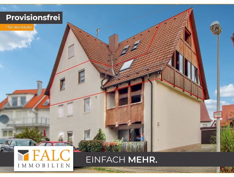 Wohnung zum Kauf provisionsfrei 399.000 € 4 Zimmer 110 m² Dachgeschoss Pfrondorf Tübingen / Pfrondorf 72074