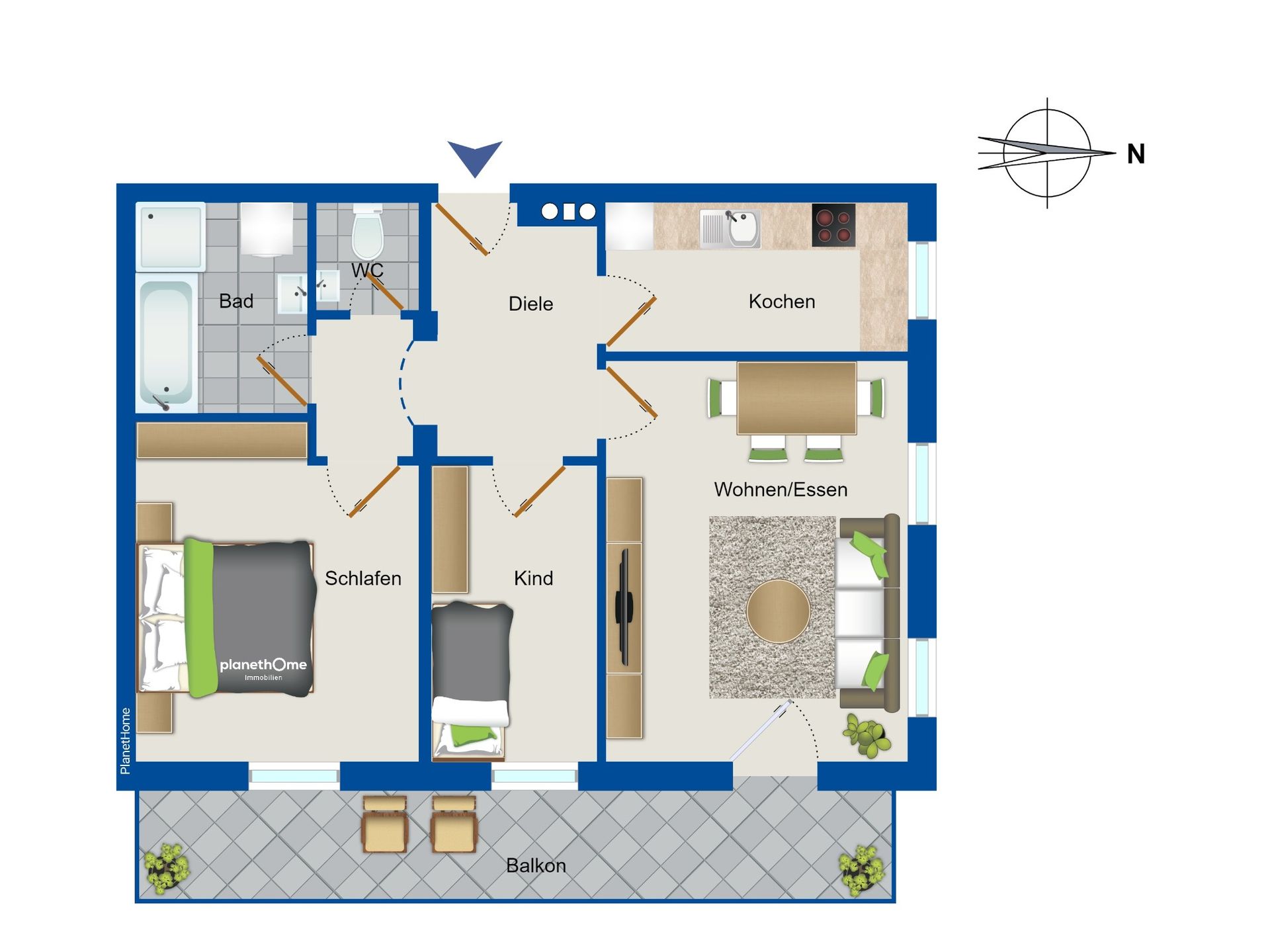 Wohnung zum Kauf 250.000 € 3 Zimmer 70 m²<br/>Wohnfläche 1.<br/>Geschoss Wielenbach Wielenbach 82407