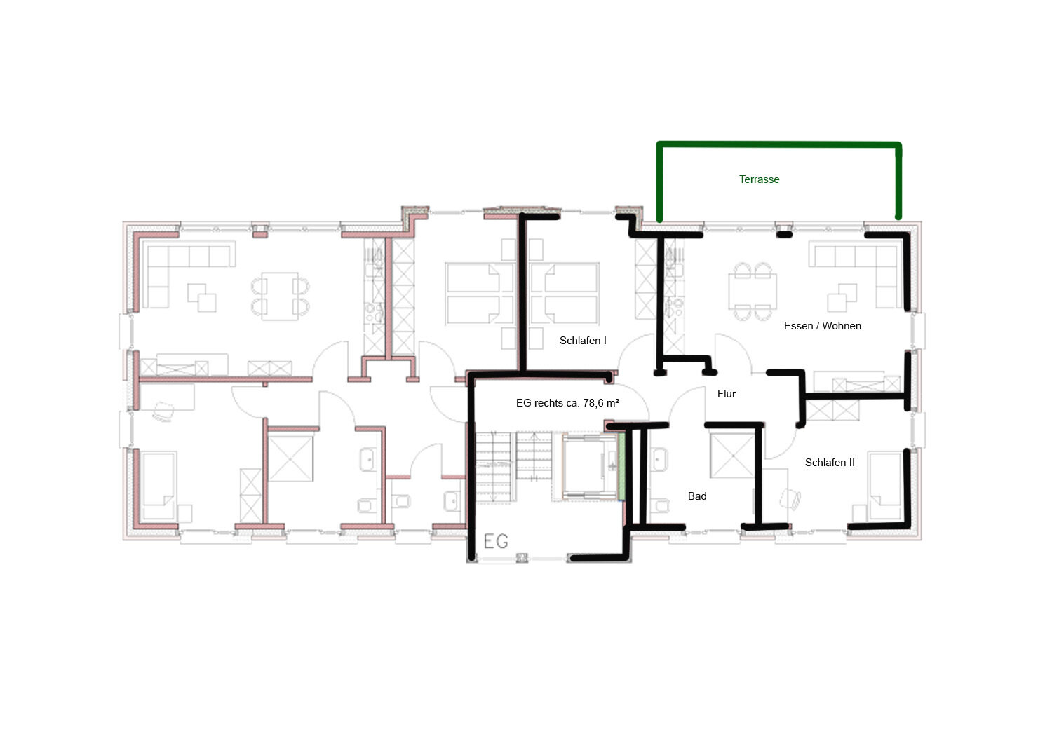 Wohnung zum Kauf 481.032 € 3 Zimmer 78,6 m²<br/>Wohnfläche EG<br/>Geschoss Gustav-Tweer-Weg 24 Gremmendorf - Ost Münster 48167