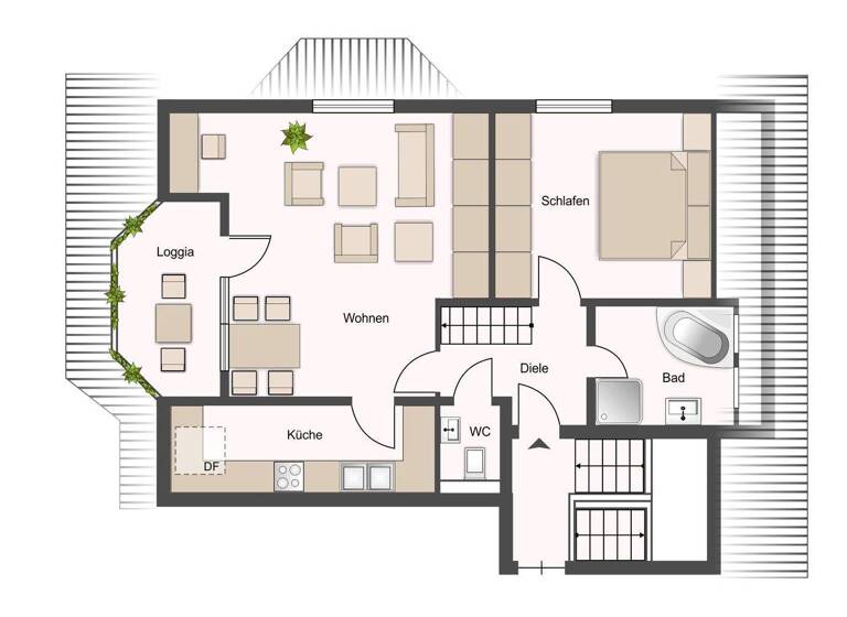 Wohnung zum Kauf 345.000 € 3 Zimmer 71 m² Heumaden Stuttgart 70619
