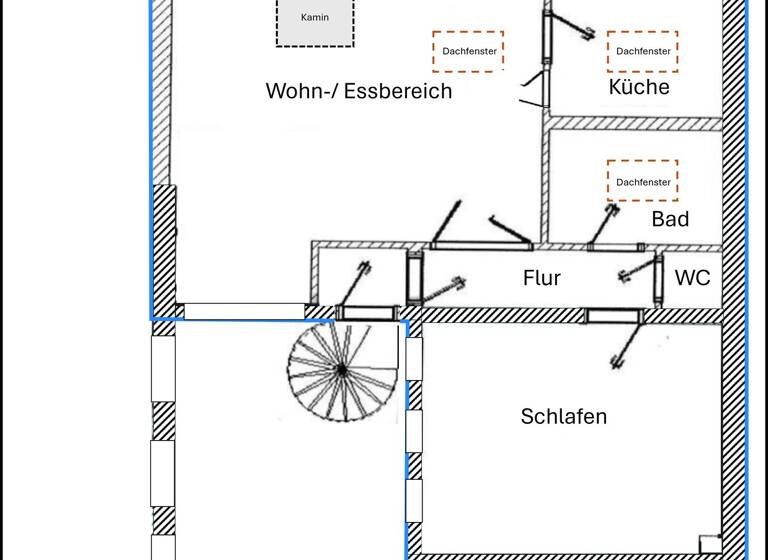 Wohnung zur Miete 785 € 2 Zimmer 77 m² 1. Geschoss Mathildenstraße 15 Innenstadt Fürth 90762