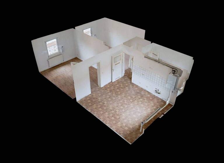 WG-Zimmer zur Miete 453 € 2 Zimmer 50,8 m² 2. Geschoss frei ab sofort Kleine Dombrede 7A Innenstadt Minden 32423