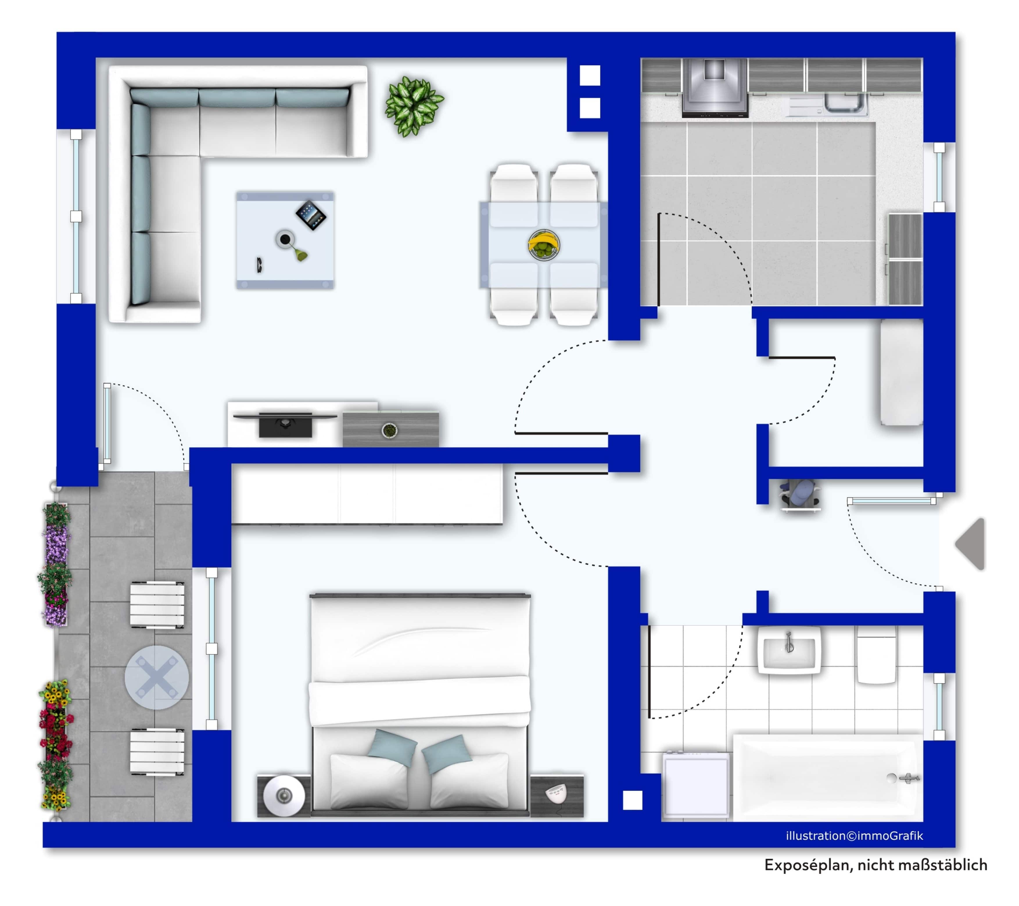 Wohnung zum Kauf 150.000 € 2 Zimmer 49 m²<br/>Wohnfläche Lechhausen - West Augsburg 86167