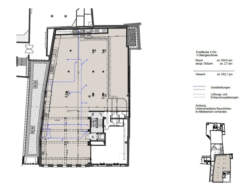 Bürofläche zur Miete provisionsfrei 12,50 € 724 m²<br/>Bürofläche ab 162 m²<br/>Teilbarkeit Zentrum Wiesbaden 65183