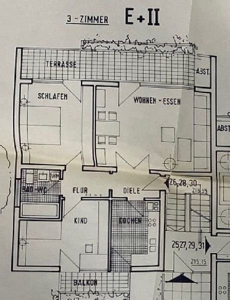 Wohnung zur Miete 700 € 3 Zimmer 89 m²<br/>Wohnfläche ab sofort<br/>Verfügbarkeit Friedhofstraße 29 Baden-Baden - Kernstadt Baden-Baden 76530