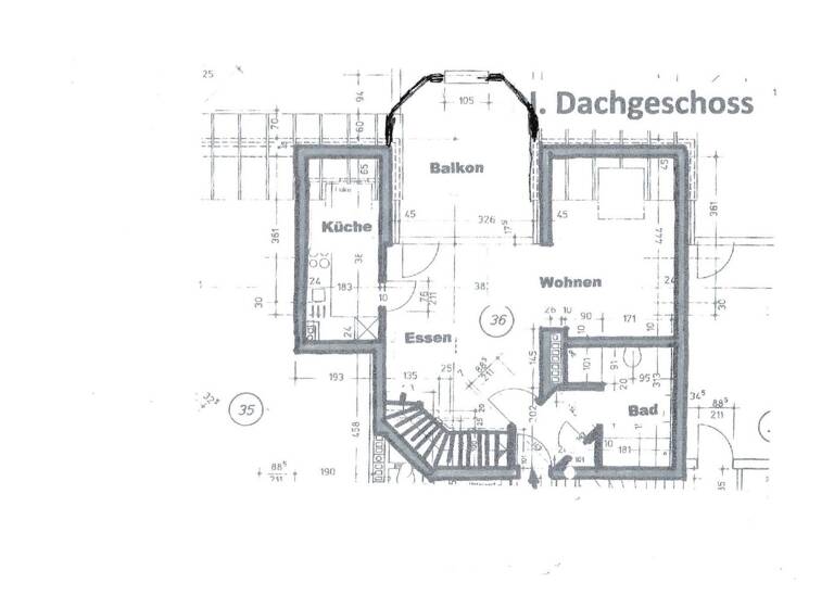 Maisonette zum Kauf provisionsfrei 239.500 € 2,5 Zimmer 71 m² Geschoss 2/3 Krummacherstraße 192 Elberfeld Wuppertal 42115