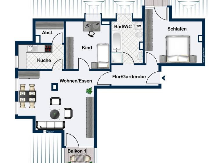 Wohnung zum Kauf 228.000 € 3 Zimmer 80,9 m²<br/>Wohnfläche Dachgeschoss, 4.<br/>Geschoss Ansbach Ansbach 91522
