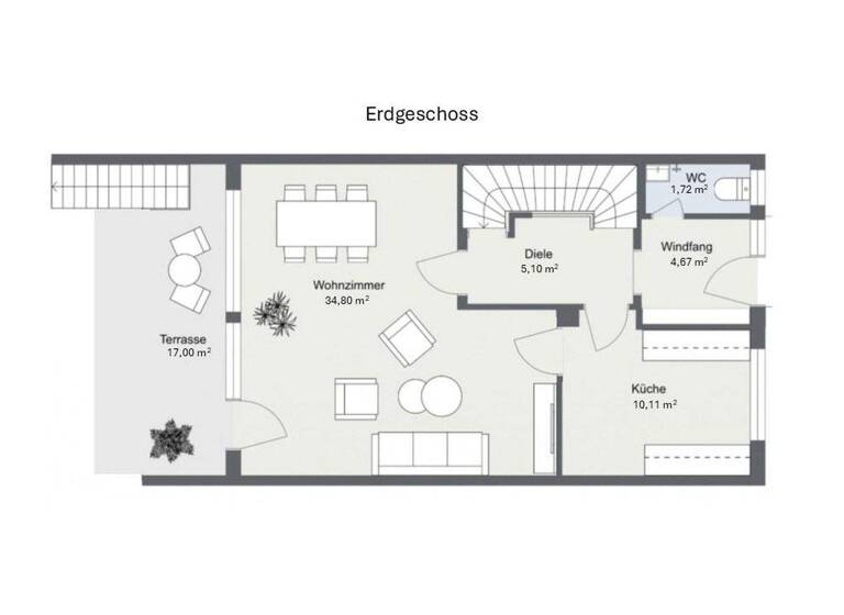 Reihenendhaus zum Kauf provisionsfrei 699.000 € 6 Zimmer 156 m² 247 m² Grundstück frei ab sofort Radaustraße Göggingen Augsburg 86199