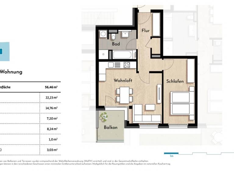 Wohnung zum Kauf provisionsfrei 337.700 € 2 Zimmer 56,4 m²<br/>Wohnfläche 3.<br/>Geschoss Naußlitz Dresden 01159
