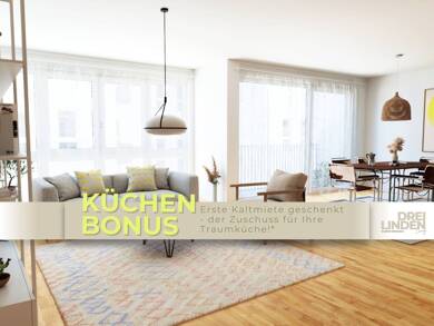 Studio zur Miete - Erstbezug 1.250 € 3 Zimmer 94,1 m² 2. Geschoss frei ab 01.08.2025 Dreilindenstraße 4 Altlindenau Leipzig 04177