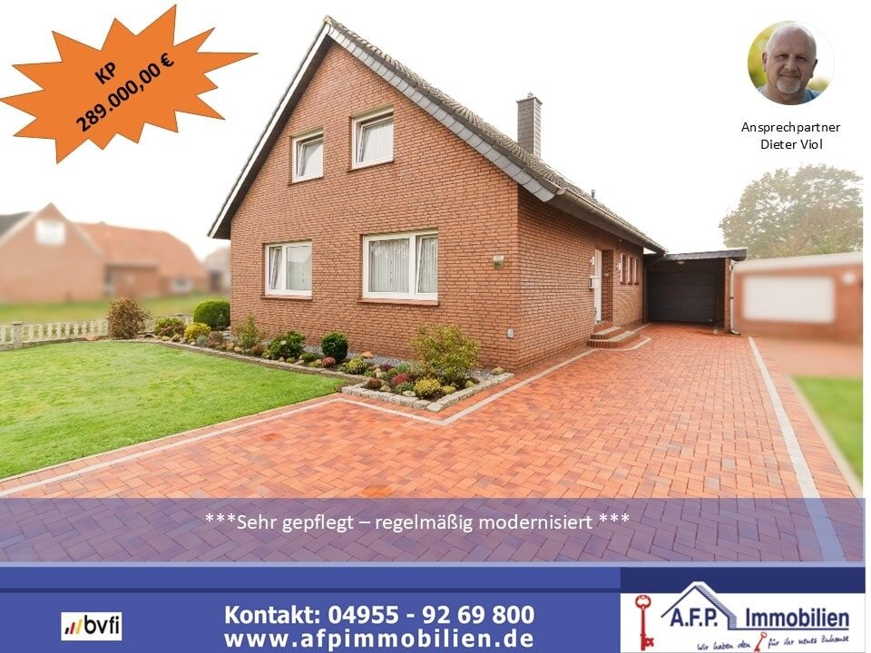 Einfamilienhaus zum Kauf 289.000 € 5 Zimmer 120 m²<br/>Wohnfläche 661 m²<br/>Grundstück Flachsmeer Westoverledingen 26810