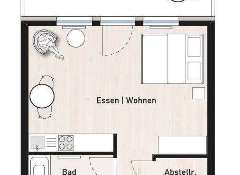 Studio zur Miete 725 € 1 Zimmer 42,2 m² 3. Geschoss frei ab 01.03.2026 Rathausgasse 6 Schönefeld 12529