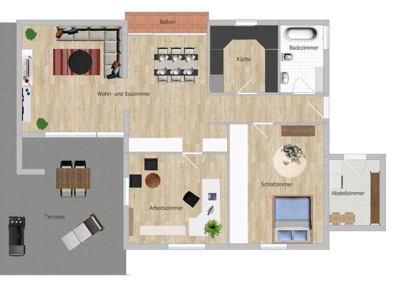 Penthouse zur Miete 1.100 € 3,5 Zimmer 98,7 m² frei ab sofort Ludwig-Richter-Straße 66 Schnaitheim Heidenheim 89520