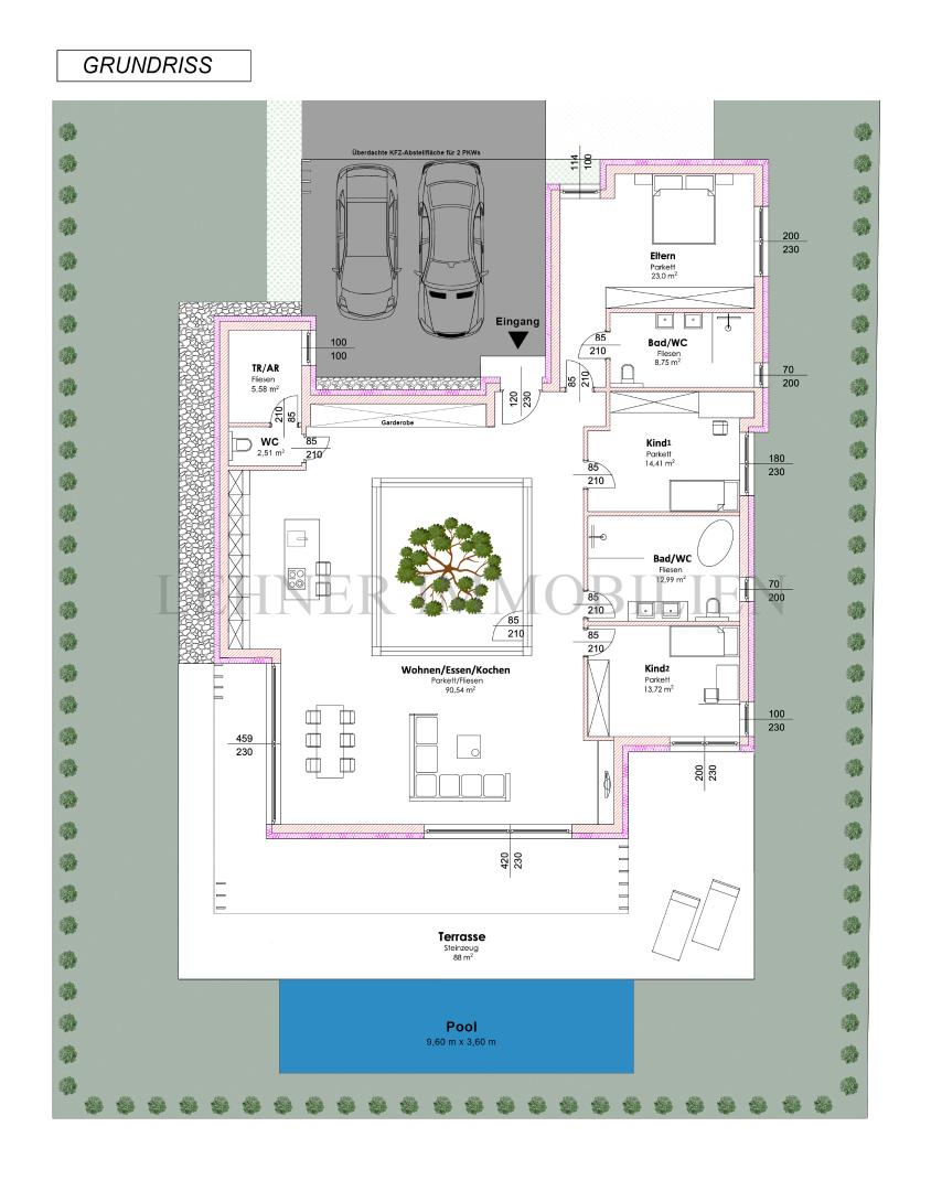 Bungalow zum Kauf 1.250.000 € 4 Zimmer 171 m²<br/>Wohnfläche 802 m²<br/>Grundstück Dobl 8143