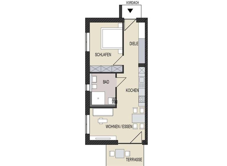 Wohnung zum Kauf provisionsfrei als Kapitalanlage geeignet 274.126 € 2 Zimmer 55,9 m²<br/>Wohnfläche Siebenbürgenweg 9 Niederstotzingen Niederstotzingen 89168
