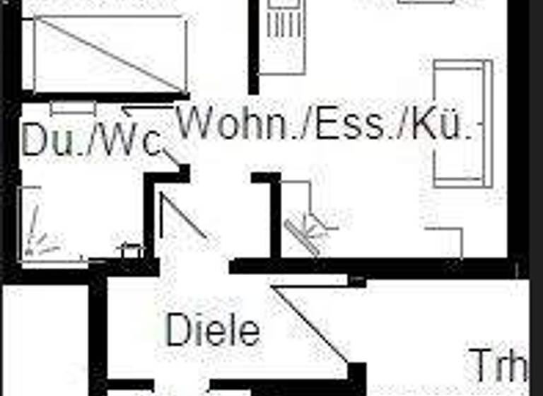 Wohnung zur Miete 718 € 2 Zimmer 32,2 m² 2. Geschoss frei ab 08.03.2026 Schwabstrasse 65 Weinsberg 74189