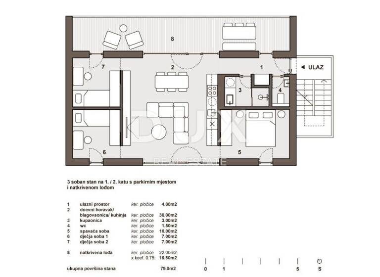 Wohnung zum Kauf 280.000 € 4 Zimmer 79 m² Savudrija, Zambratija, Crveni Vrh