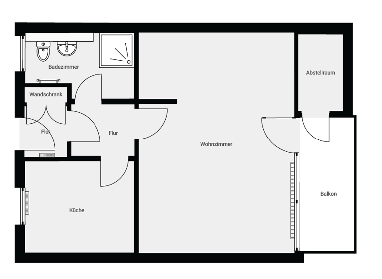Studio zur Miete nur mit Wohnberechtigungsschein 222 € 1 Zimmer 42,9 m² EG Bodestraße 24 Bad Harzburg 38667