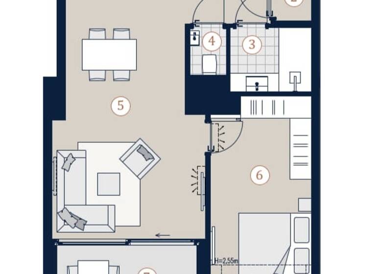 Wohnung zum Kauf 689.000 € 2 Zimmer 55,3 m² Tendlergasse 3 Wien 1090