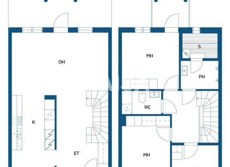 Reihenmittelhaus zum Kauf 189.000 € 4 Zimmer 96 m² 2.864 m² Grundstück Sammallahdentie 6 Kuopio 70700