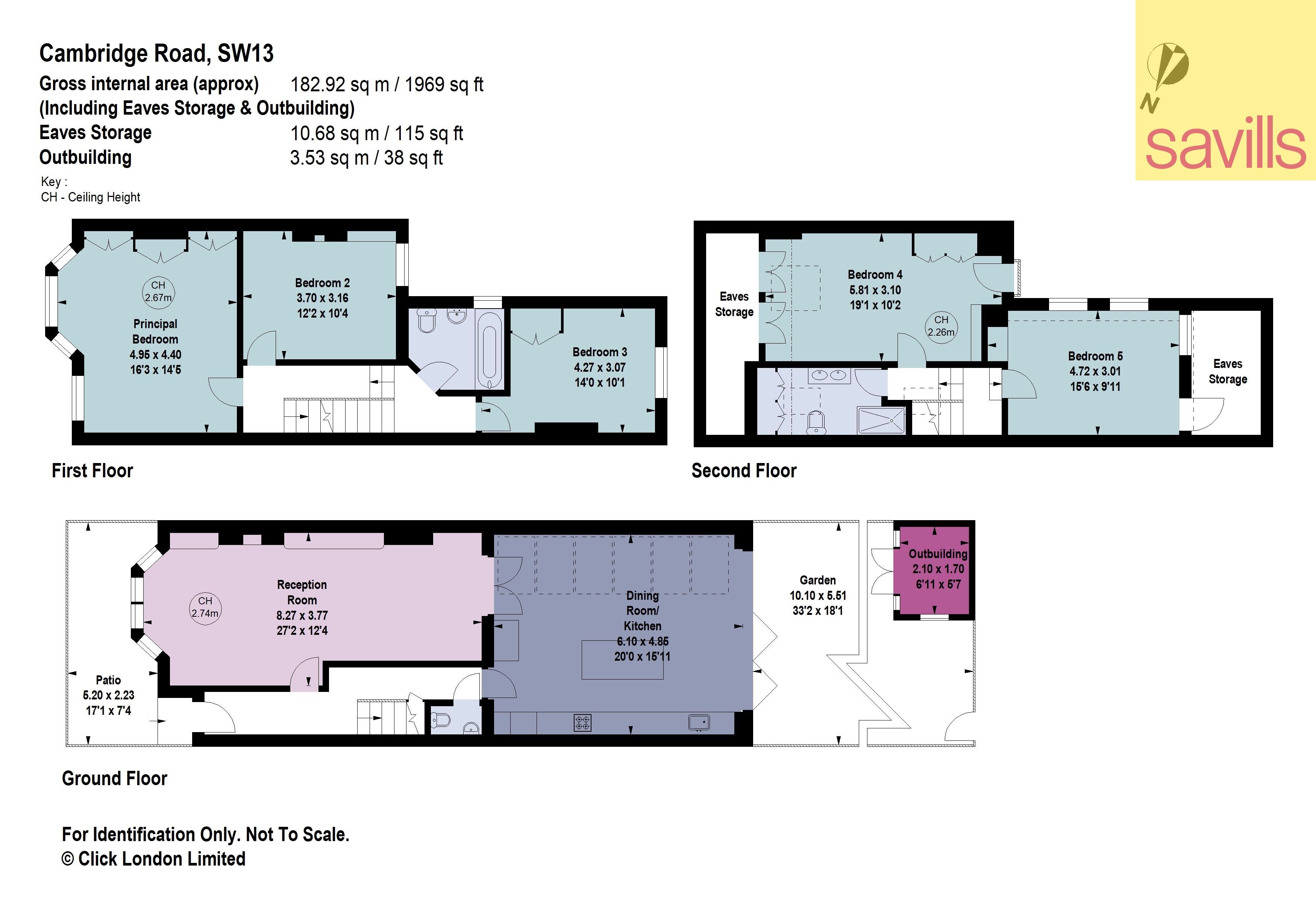 Haus zum Kauf provisionsfrei 2.529.475 € 6 Zimmer 182,9 m²<br/>Wohnfläche CAMBRIDGE ROAD 24 LONDON SW13 0PG