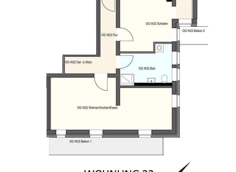 Wohnung zur Miete nur mit Wohnberechtigungsschein 362 € 2 Zimmer 64,6 m² 1. Geschoss frei ab sofort Birkenweg 11 a Bad Bevensen 29549