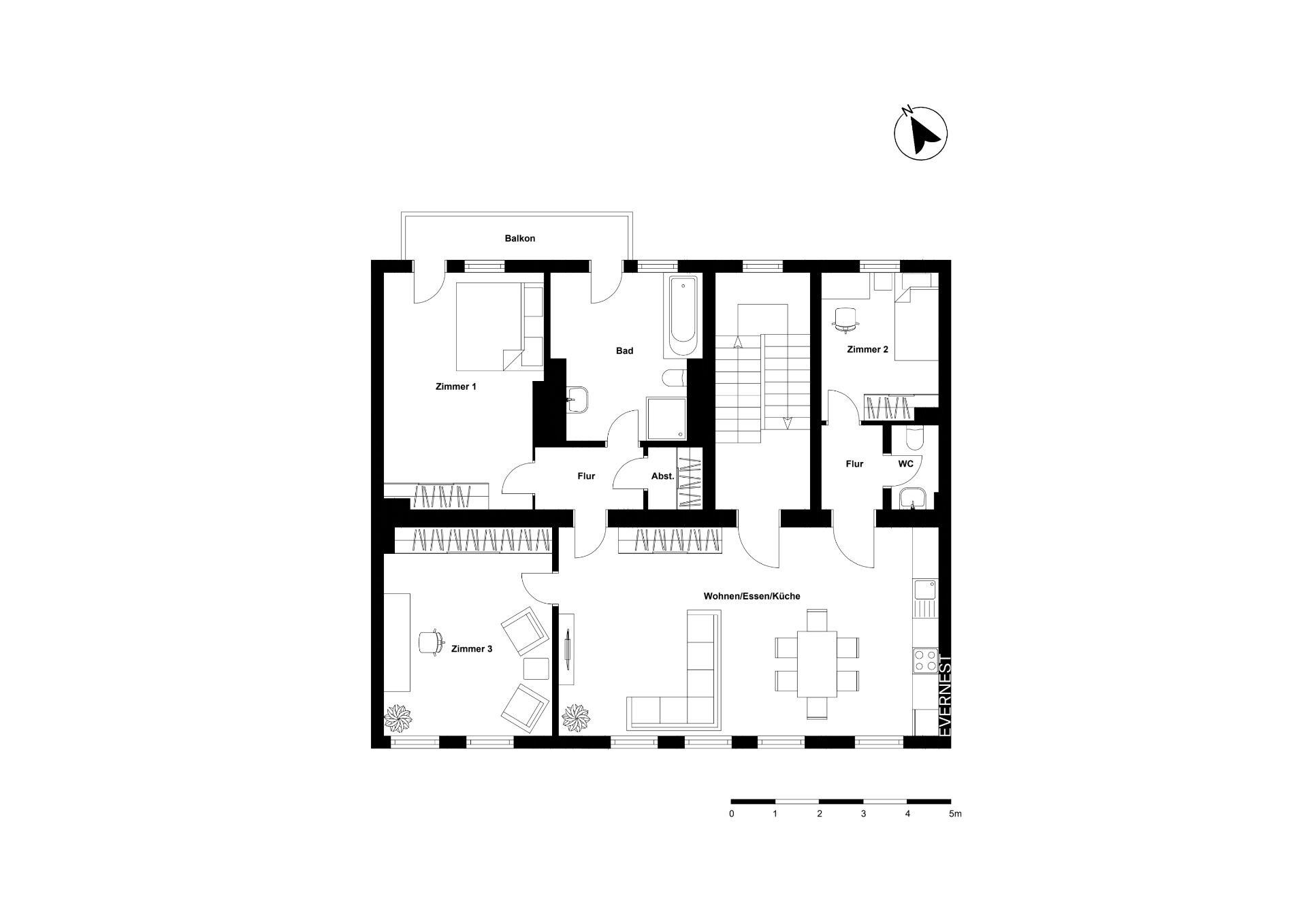 Wohnung zum Kauf 939.000 € 4 Zimmer 116 m²<br/>Wohnfläche 3.<br/>Geschoss Prenzlauer Berg Berlin 10435