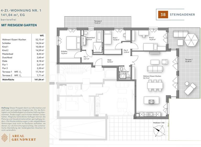 Wohnung zum Kauf - Neubau provisionsfrei 2.098.000 € 4 Zimmer 141 m²<br/>Wohnfläche EG<br/>Geschoss Neuharlaching München-Harlaching 81547