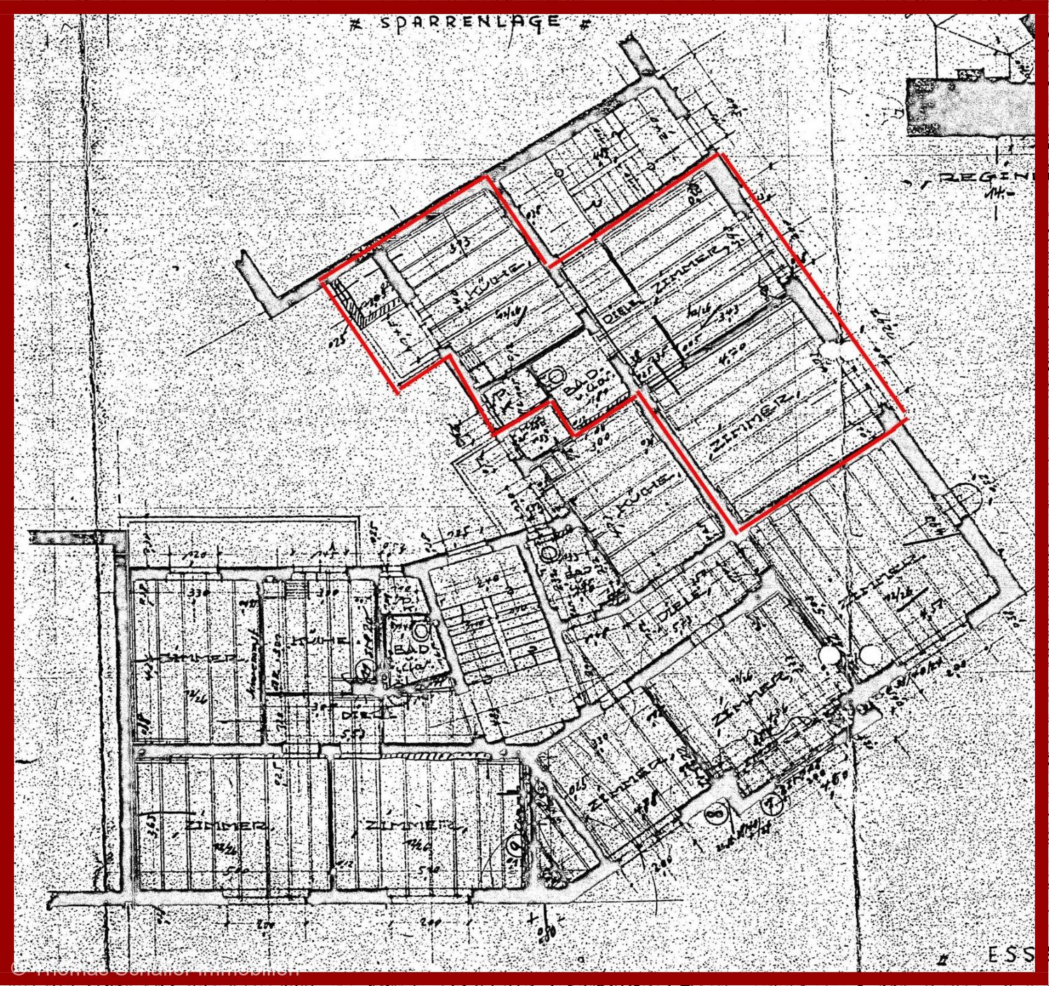 Wohnung zum Kauf 179.000 € 2 Zimmer 56,8 m²<br/>Wohnfläche 1.<br/>Geschoss Rüttenscheid Essen 45130