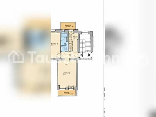Wohnung zur Miete Tauschwohnung 1.200 € 2 Zimmer 57 m² 2. Geschoss Westend Berlin 10629