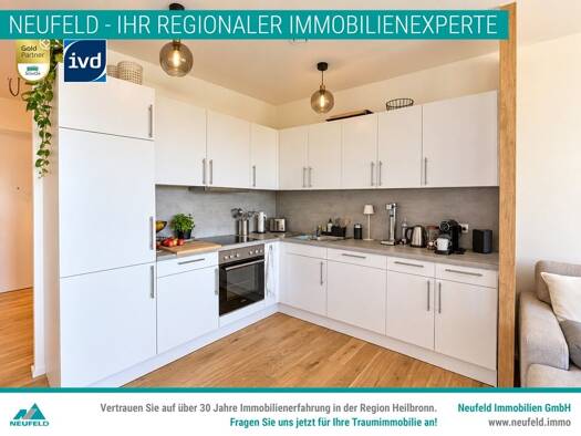 Wohnung zur Miete 1.165 € 2,5 Zimmer 69,7 m² frei ab sofort Degmarner Straße 15 Oedheim Oedheim 74229
