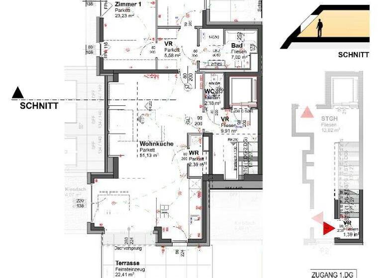 Wohnung zum Kauf - Erstbezug 949.900 € 3 Zimmer 117 m² 3. Geschoss Wien 1220